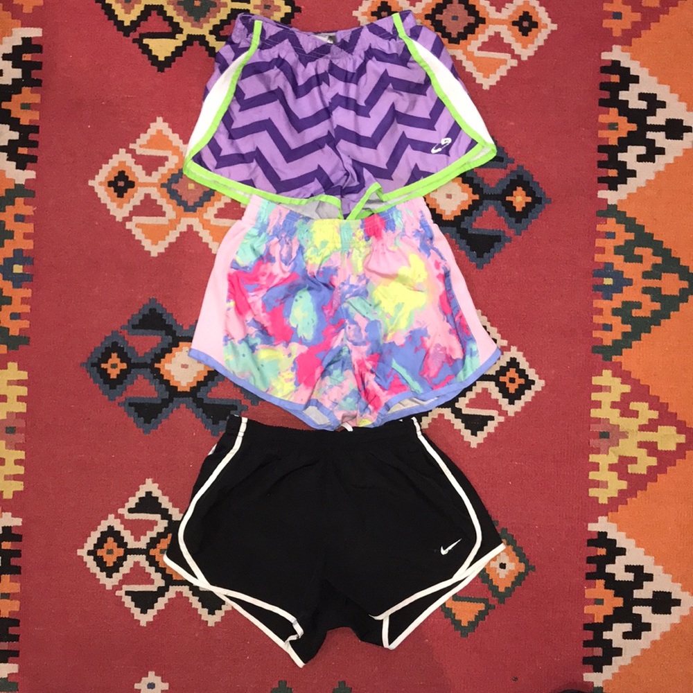 Girls variety of lined shorts - Medium 7/8